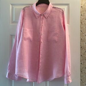 Lilly Pulitzer button down linen shirt